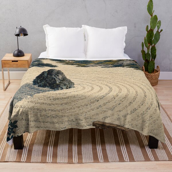 Item preview, Raked Sand Circle - Vintage Japanese Zen Ukiyo-e Woodblock  designed and sold by bapupa.