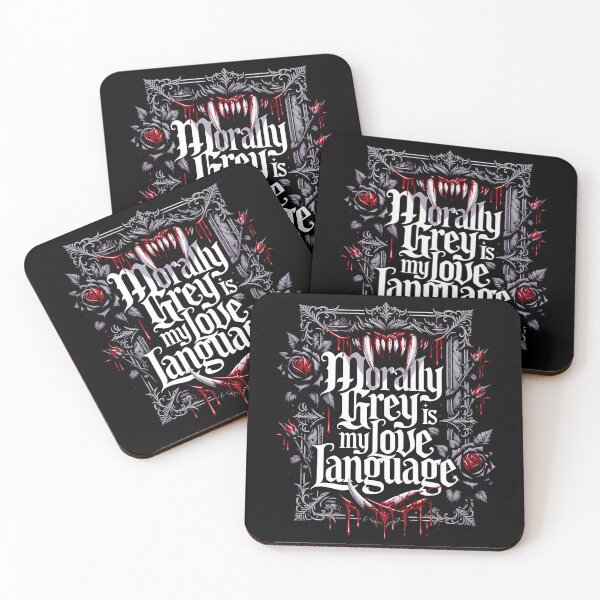 Item preview, Morally Grey Is My Love Language | Creature Gothic | Dark Romance Vampirecore designed and sold by VoidPixelAU.
