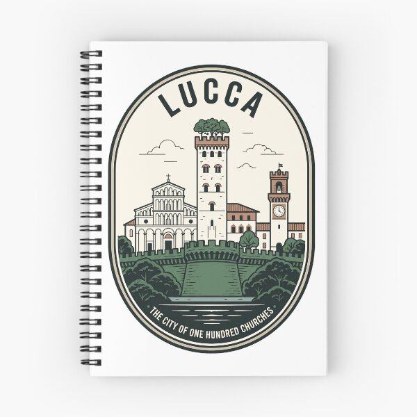 Item preview, Vintage Lucca Italy Travel Badge Guinigi Tower designed and sold by k3rstman1.