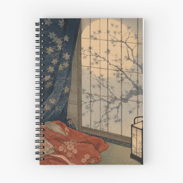 Item preview, Silent Shoji Glow - Vintage Japanese Zen Ukiyo-e Woodblock  designed and sold by bapupa.