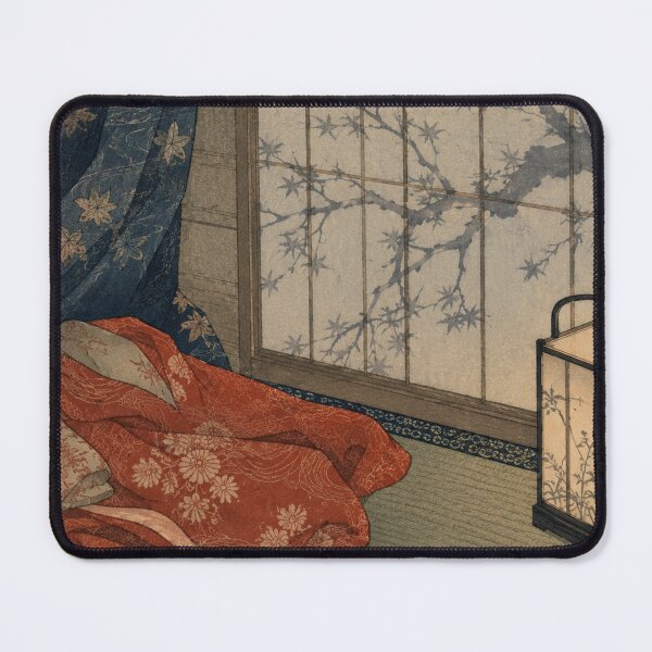 Item preview, Silent Shoji Glow - Vintage Japanese Zen Ukiyo-e Woodblock  designed and sold by bapupa.