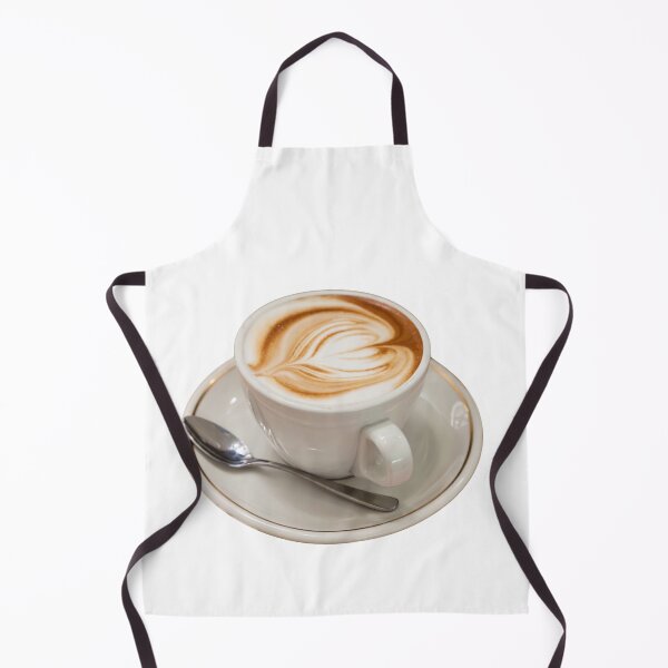 Item preview, Cute Cappuccino Cup with Heart Latte Art designed and sold by FlatInkStudio.