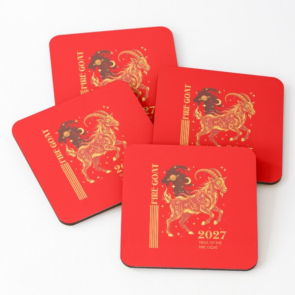 Item preview, Fire Goat 2027 Year Of The Goat Chinese Zodiac Astrology Birth Year designed and sold by GrumpySableye.