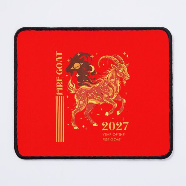 Item preview, Fire Goat 2027 Year Of The Goat Chinese Zodiac Astrology Birth Year designed and sold by GrumpySableye.