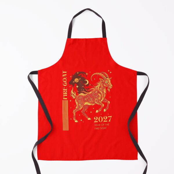 Item preview, Fire Goat 2027 Year Of The Goat Chinese Zodiac Astrology Birth Year designed and sold by GrumpySableye.