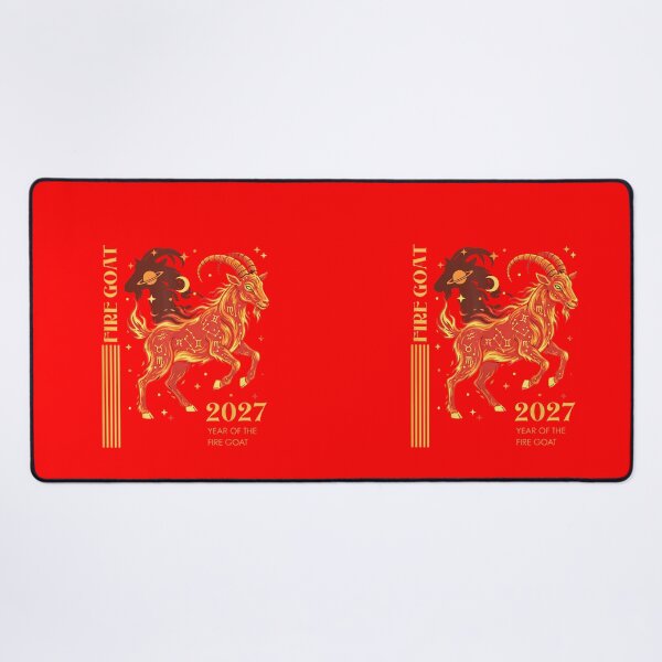 Item preview, Fire Goat 2027 Year Of The Goat Chinese Zodiac Astrology Birth Year designed and sold by GrumpySableye.