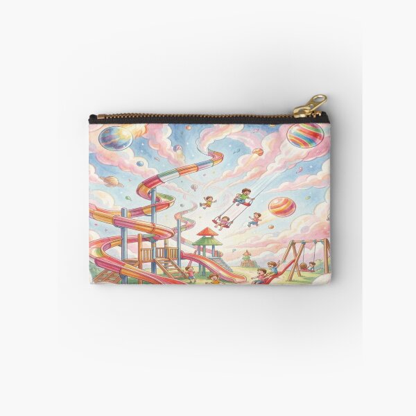 Item preview, Endless playground with cloud slides and planet swings in colorful children's fantasy designed and sold by FotoworldEdel.