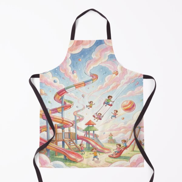 Item preview, Endless playground with cloud slides and planet swings in colorful children's fantasy designed and sold by FotoworldEdel.