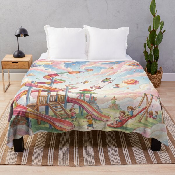 Item preview, Endless playground with cloud slides and planet swings in colorful children's fantasy designed and sold by FotoworldEdel.
