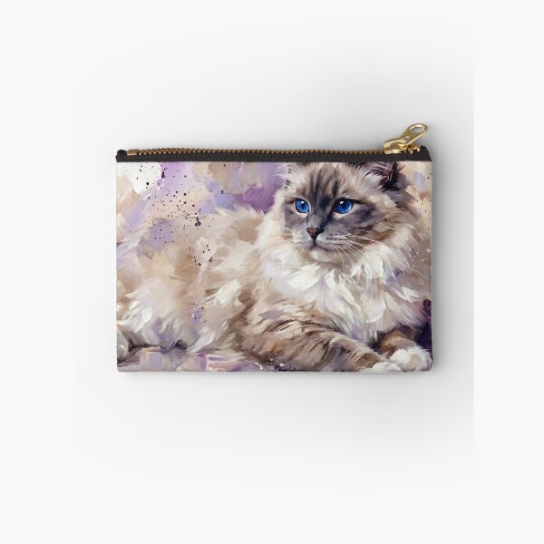 Item preview, Elegant Ragdoll Cat Watercolor Art Portrait designed and sold by Paolo-Bandal.
