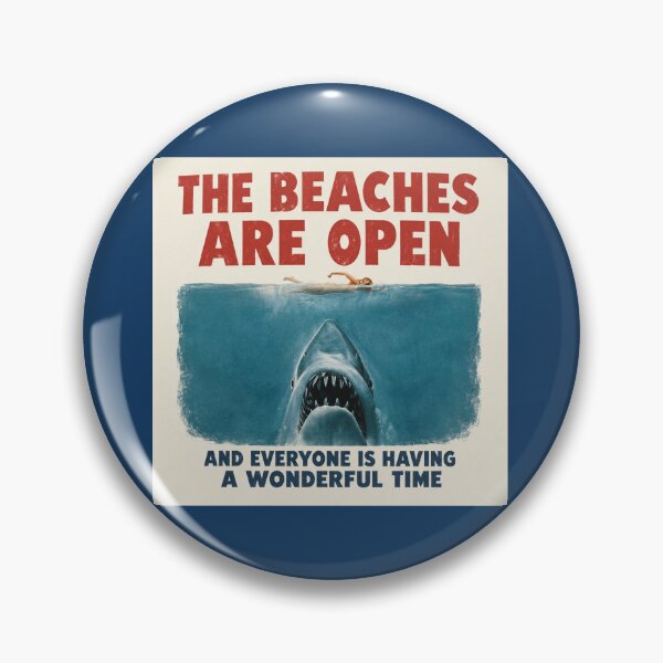 Item preview, Jaws Beaches Are Open designed and sold by ChunkByChunk.