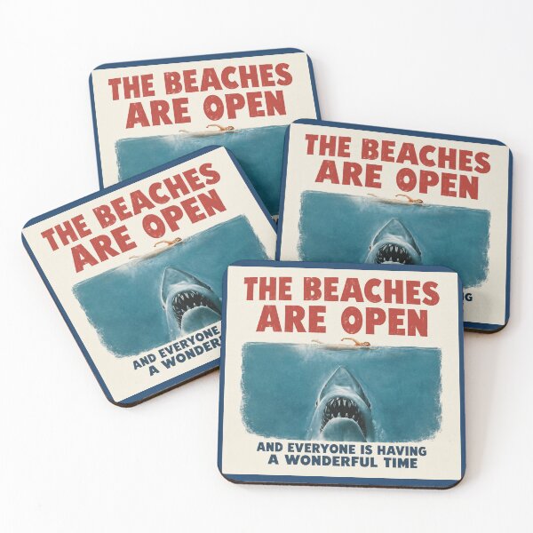 Item preview, Jaws Beaches Are Open designed and sold by ChunkByChunk.