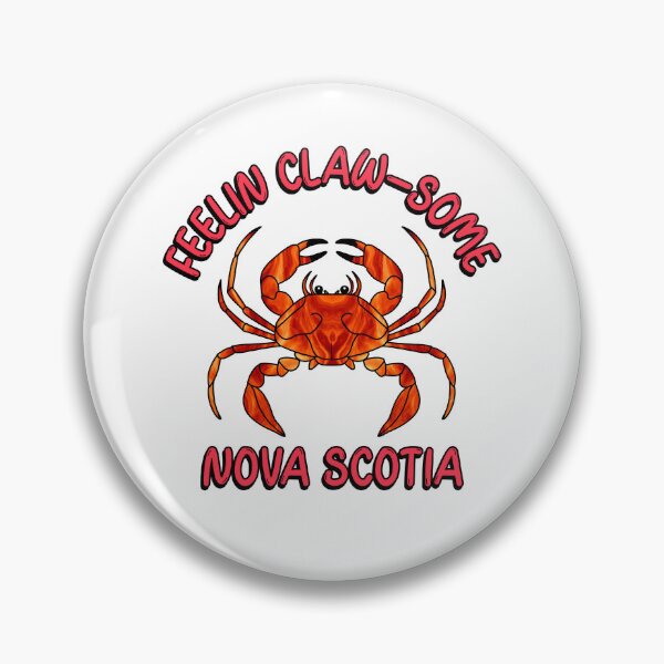 Item preview, Nova Scotia Canada Funny Red Crab Feelin Clawsome designed and sold by Sartoris Art.