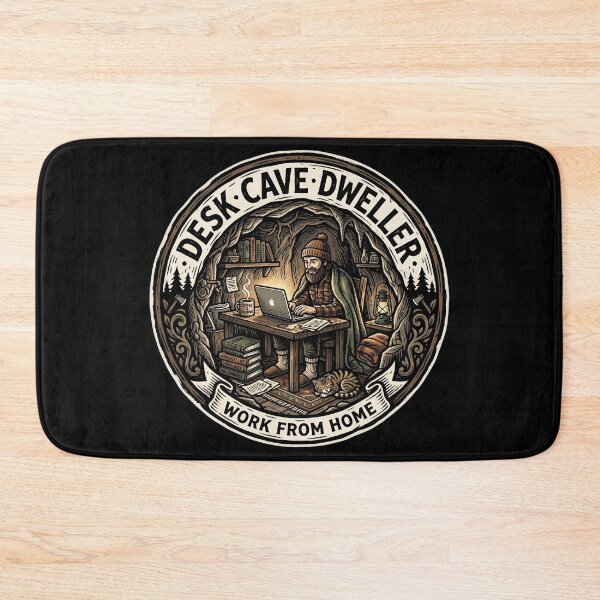 Item preview, Desk Cave Dweller Work From Home Funny Remote Employee designed and sold by Fenay Designs.