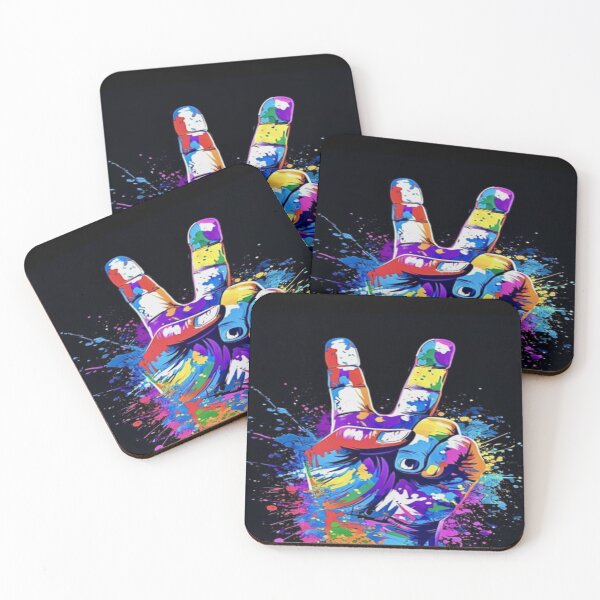 Item preview, Neon Rebel Hand Splash designed and sold by Artify Dots.