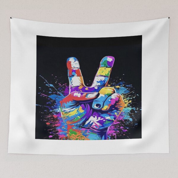 Item preview, Neon Rebel Hand Splash designed and sold by Artify Dots.