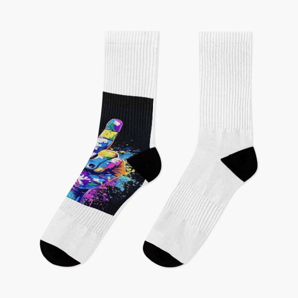 Item preview, Neon Rebel Hand Splash designed and sold by Artify Dots.