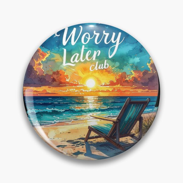 Item preview, Sunset & chill, no worries in a deckchair designed and sold by LiskoDesign.