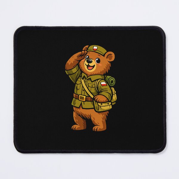 Item preview, Cute Wojtek Bear Polish Military Mascot designed and sold by JacobSpace.
