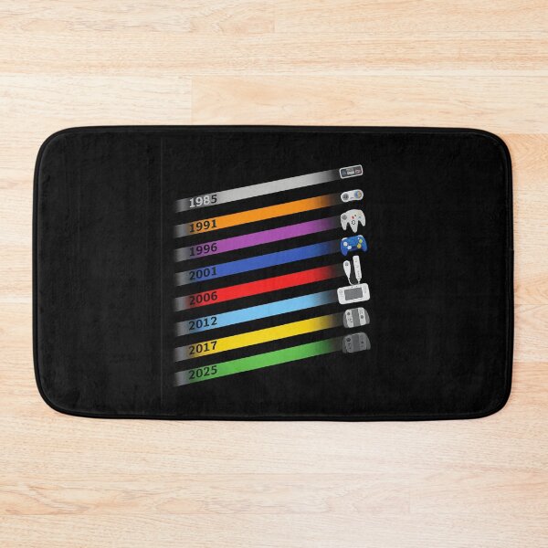 Item preview, Gaming Console Evolution Timeline Retro Gamer Design designed and sold by Ekonolotie.