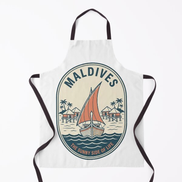 Item preview, Vintage Maldives Tropical Beach Travel Badge designed and sold by k3rstman1.