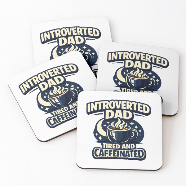 Item preview, Introverted Dad Tired And Caffeinated Funny Father's Day T-Shirt designed and sold by VaultVibes.