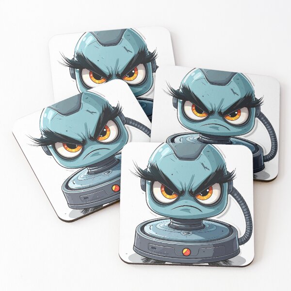 Item preview, Angry Robot Vacuum  designed and sold by OksArtStudio.