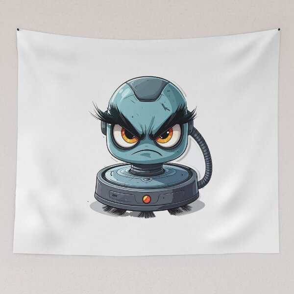 Item preview, Angry Robot Vacuum  designed and sold by OksArtStudio.