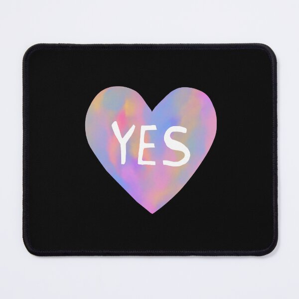Item preview, Yes Heart — Holographic Rainbow Vibes designed and sold by AnnaVikhrArt.