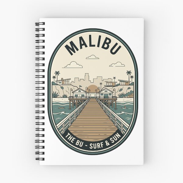 Item preview, Retro Malibu California Surf and Sun Badge designed and sold by k3rstman1.