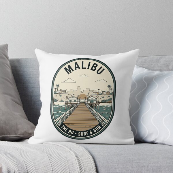 Item preview, Retro Malibu California Surf and Sun Badge designed and sold by k3rstman1.