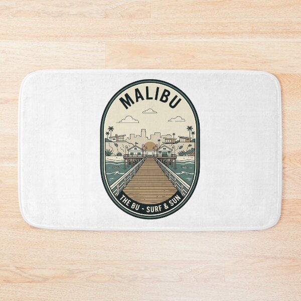 Item preview, Retro Malibu California Surf and Sun Badge designed and sold by k3rstman1.