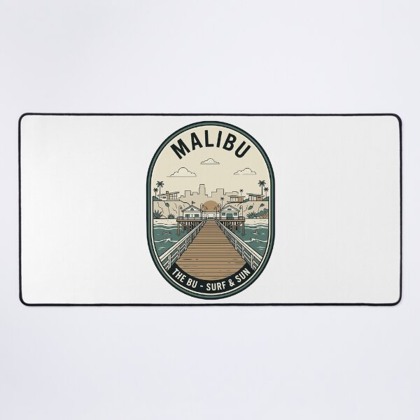 Item preview, Retro Malibu California Surf and Sun Badge designed and sold by k3rstman1.