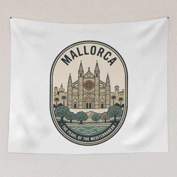 Item preview, Vintage Mallorca Cathedral Spain Travel Badge designed and sold by k3rstman1.