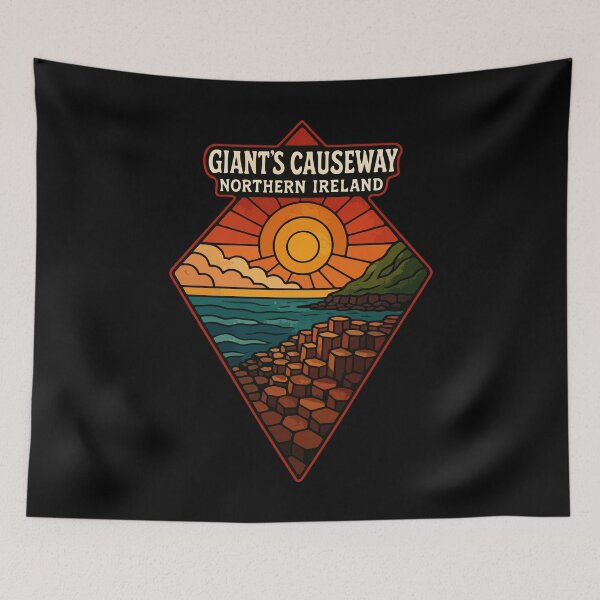 Item preview, Giant's Causeway Northern Ireland Stained Glass designed and sold by TomFrontierArt.