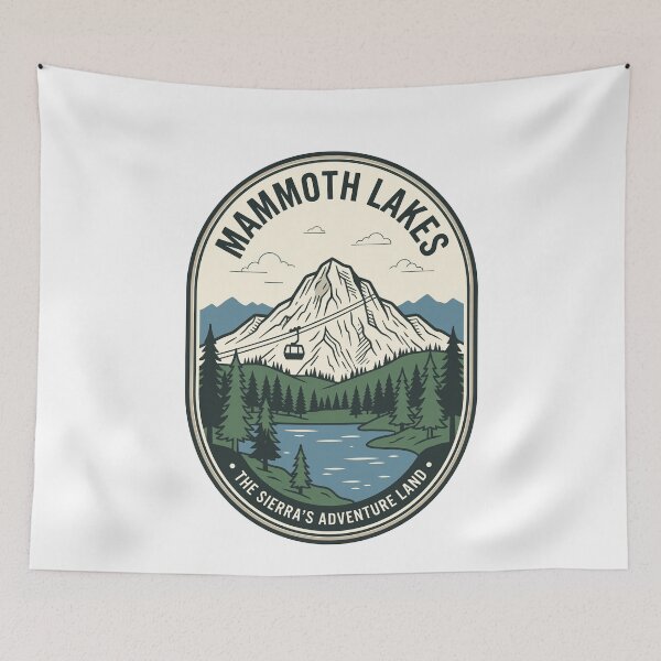 Item preview, Vintage Mammoth Lakes Sierra Nevada Mountain Badge designed and sold by k3rstman1.