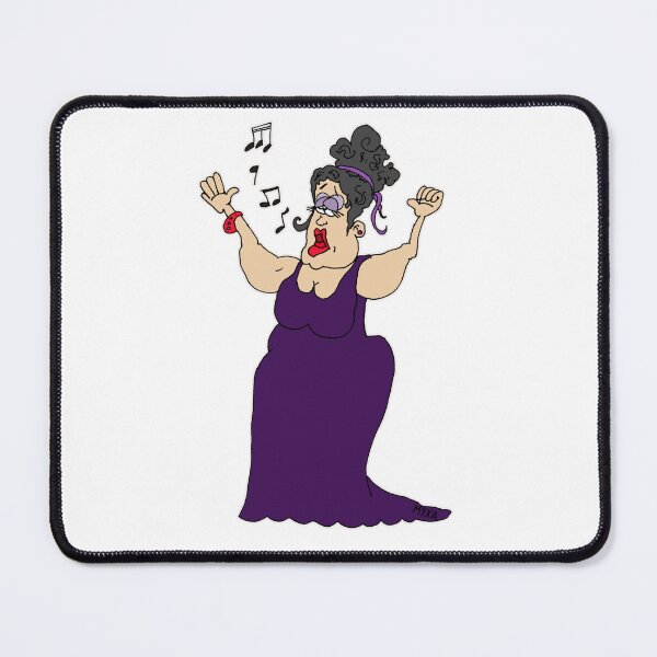 Item preview, Funny Opera Diva SopranOMG Cartoon – Cute Drama Queen Aria High Note Meme Art designed and sold by MyxaART.