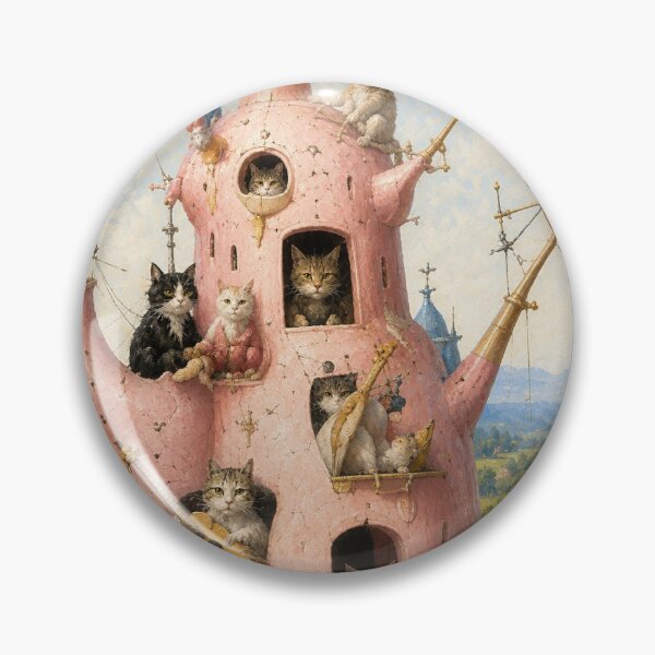 Item preview, Enchanted Cat Tower Kingdom designed and sold by ThingsCatsDo.