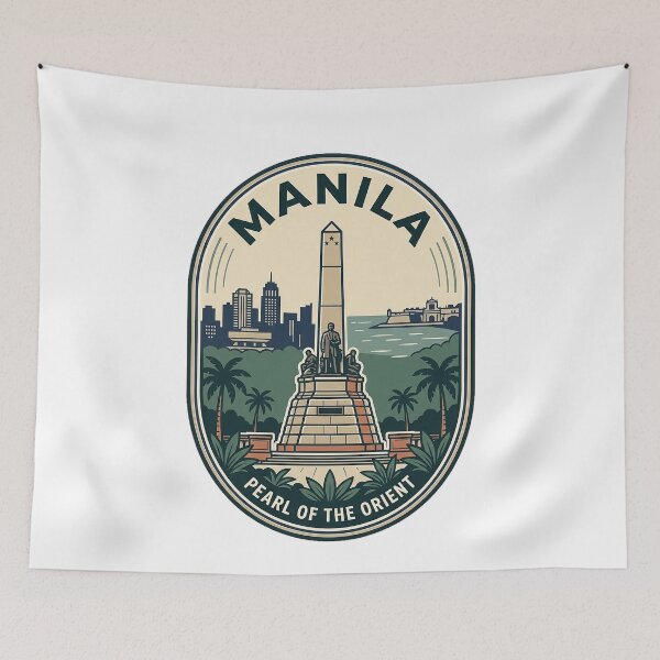 Item preview, Vintage Manila Philippines Pearl of the Orient Badge designed and sold by k3rstman1.