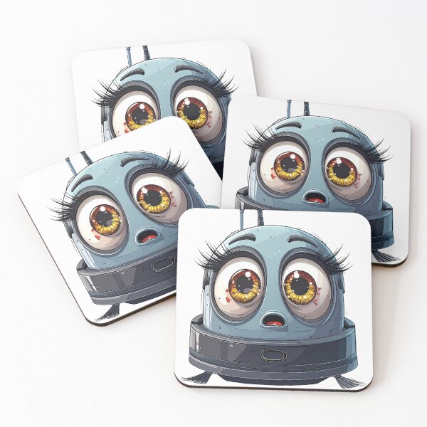 Item preview, Sad Robot Vacuum Sticker designed and sold by OksArtStudio.