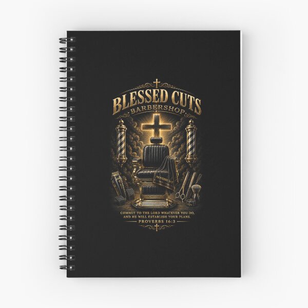 Aperçu de l'œuvre Salon de coiffure Blessed Cuts créée et vendue par GoldenSBeliever.