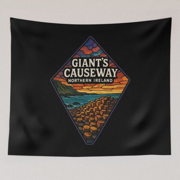 Item preview, Giant's Causeway Ireland Stained Glass designed and sold by TomFrontierArt.