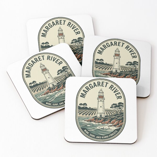 Item preview, Retro Margaret River Australia Lighthouse Surf Wine designed and sold by k3rstman1.