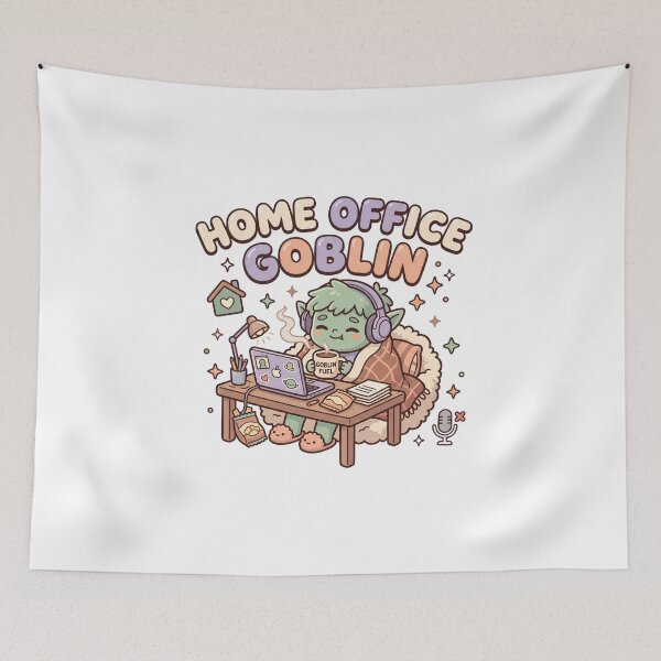 Item preview, Home Office Goblin Funny Remote Work Cute Cartoon designed and sold by Fenay Designs.