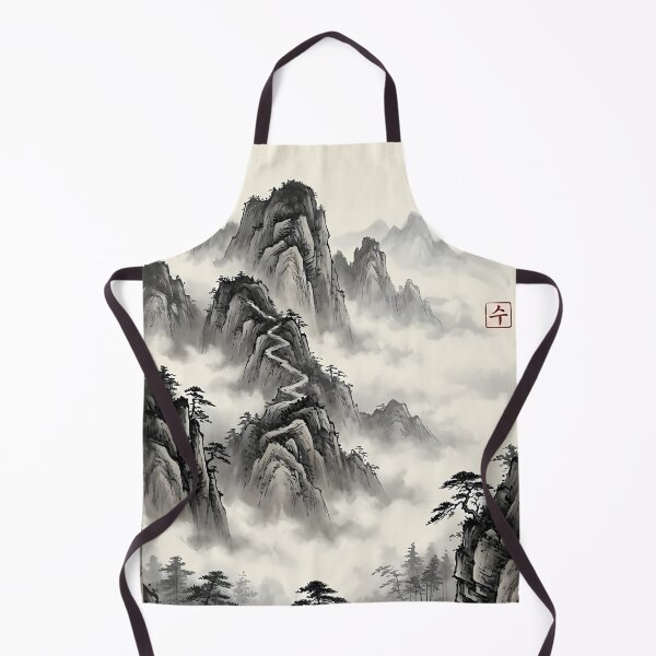 Item preview, Misty Mountain Serenity - Traditional Zen Landscape Art | SOO studio73 designed and sold by SOOstudio73.
