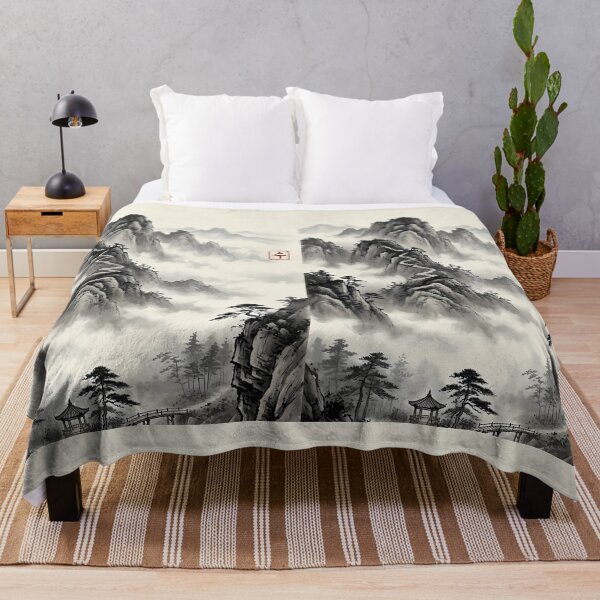 Item preview, ​Misty Mountain Serenity - Traditional Zen Landscape Art | SOO studio73 designed and sold by SOOstudio73.