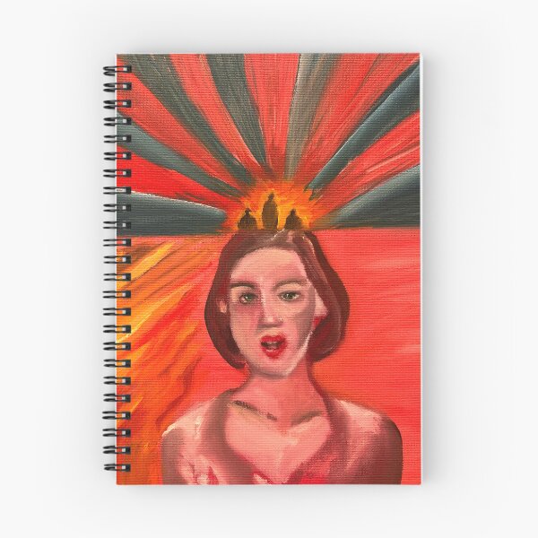Item preview, Antónia And the Fire - oil on canvas designed and sold by Verapastels.
