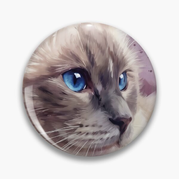 Item preview, Elegant Ragdoll Cat Watercolor Art Portrait designed and sold by Paolo-Bandal.