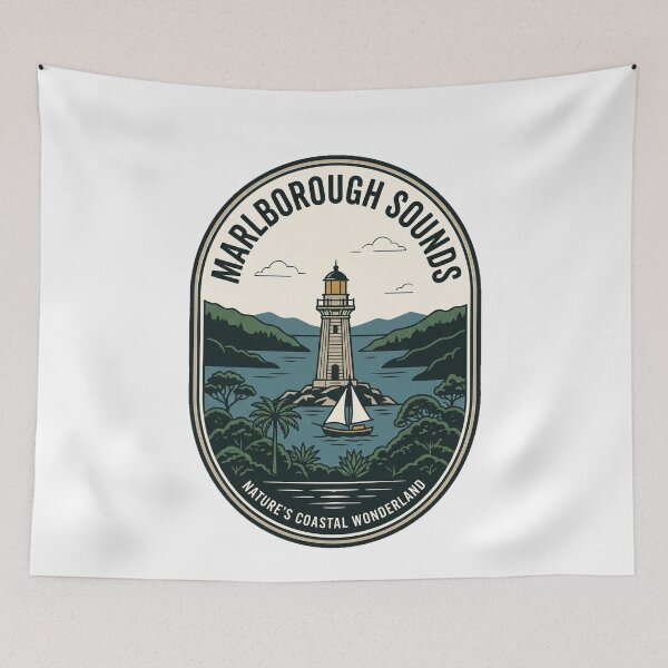Item preview, Vintage Marlborough Sounds New Zealand Coastal Lighthouse designed and sold by k3rstman1.