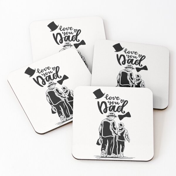 Item preview, Love You Dad Minimalist Line Art designed and sold by SoftAuraStudi0.